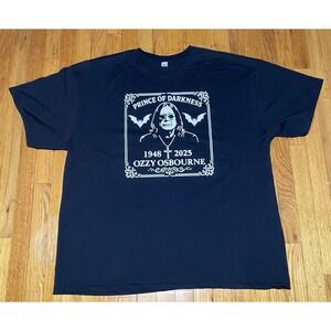 Ozzy Osbourne Prince of Darkness Memorial T Shirt 1948-2025 NEW 3XL Tribute